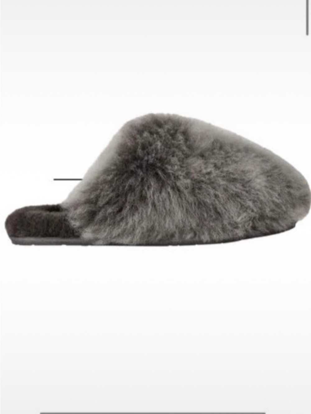 Ugg Scuffette Chalet Slipper Color Charcoal Size 7 New in box